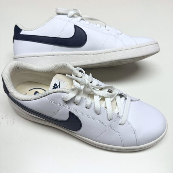 Nike Court Royale 2 Low – White w/ Navy Swoosh – Men’s 10 – Like New - Picture 10 of 12